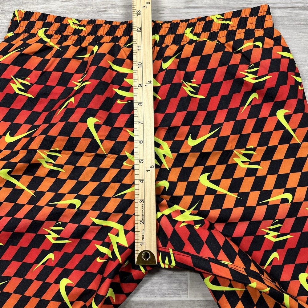 Nike 3Brand By Russell Wilson Boys XL Swimming Trunks‎ Gradient Check Red/Orange - Picture 5 of 7
